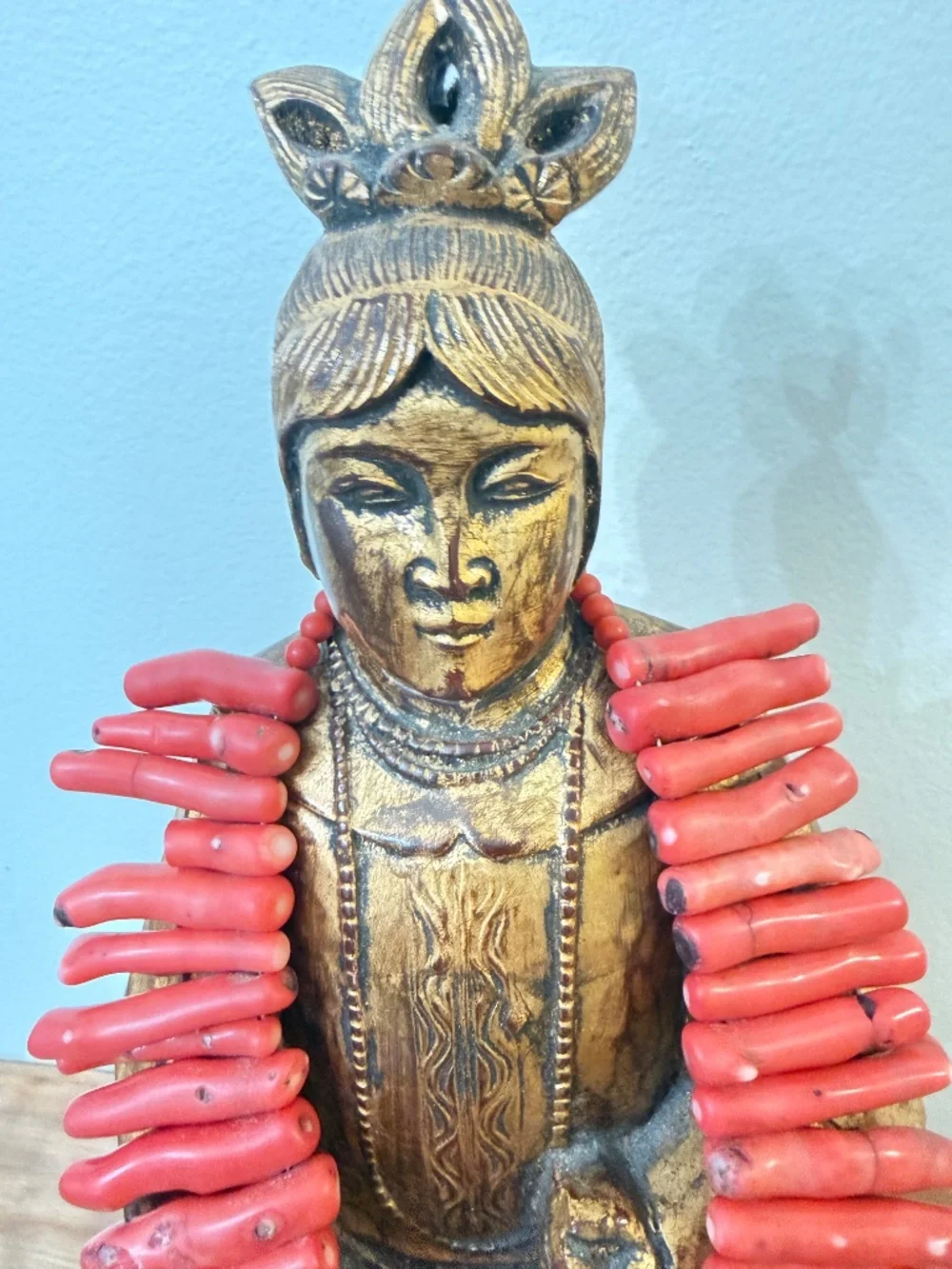 Chunky Vibrant Red Statement Branch Coral Collar Necklace - Picture 7 of 9